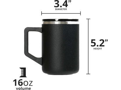 Elemental Summit 16oz Mug - Black - Mugs - SwagWear