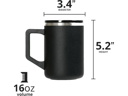 Elemental Summit 16oz Mug - Black - Mugs - SwagWear