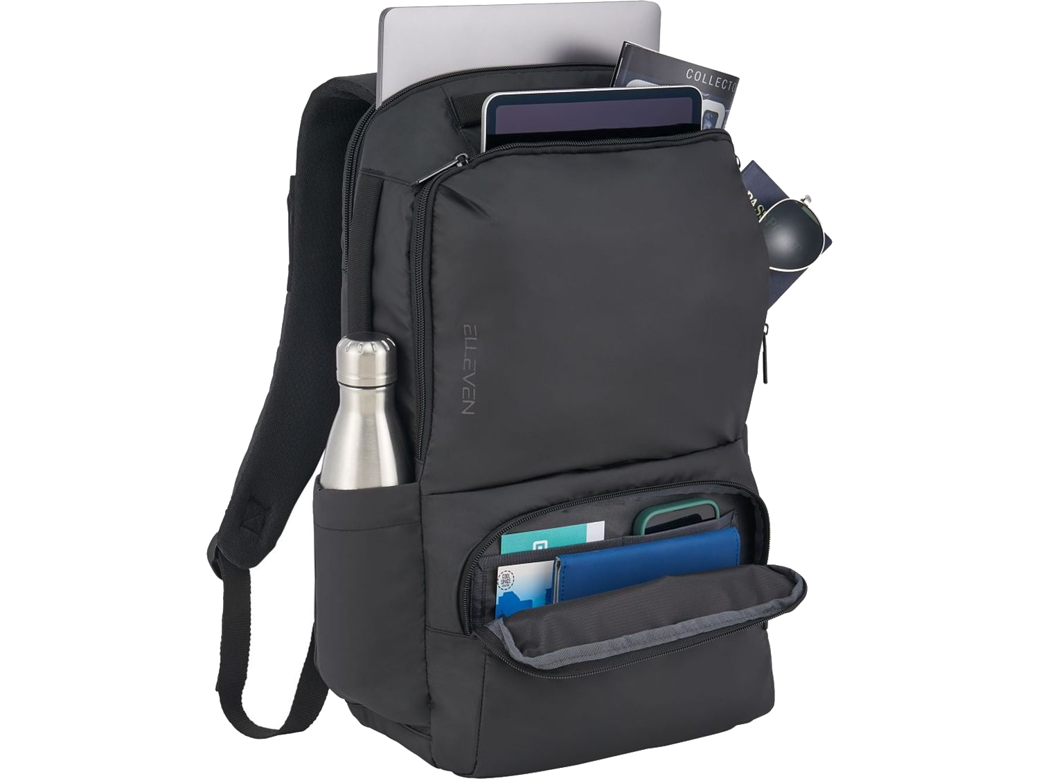 elleven Evolve 17’’ Laptop Backpack - Black - Laptop Backpacks