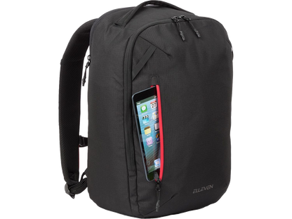 elleven™ Luminous 15’’ Recycled Laptop Backpack - Black - Laptop Backpacks