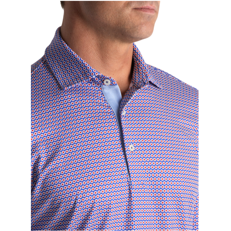 Fairway and Greene Men's Starburst Print Polo