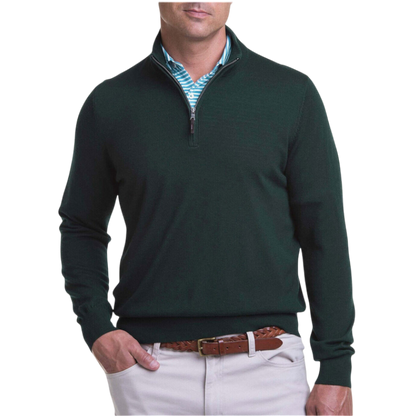 Fairway & Greene Men's Baruffa Quarter-Zip Windsweater