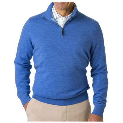 Fairway & Greene Men's Baruffa Quarter-Zip Windsweater