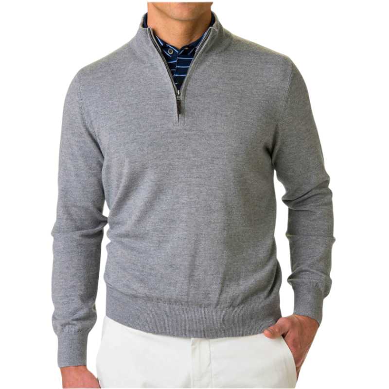 Fairway & Greene Men's Baruffa Quarter-Zip Windsweater