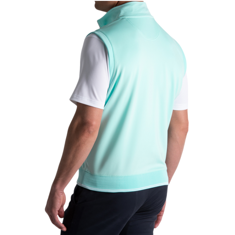 Fairway & Greene Men's Neck Print Caves Quarter-Zip Vest