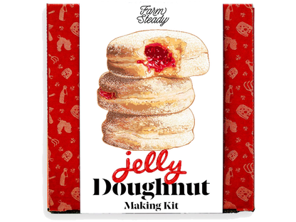 FarmSteady Jelly Doughnut Kit - Jelly Doughnut Making Kit - Snacks