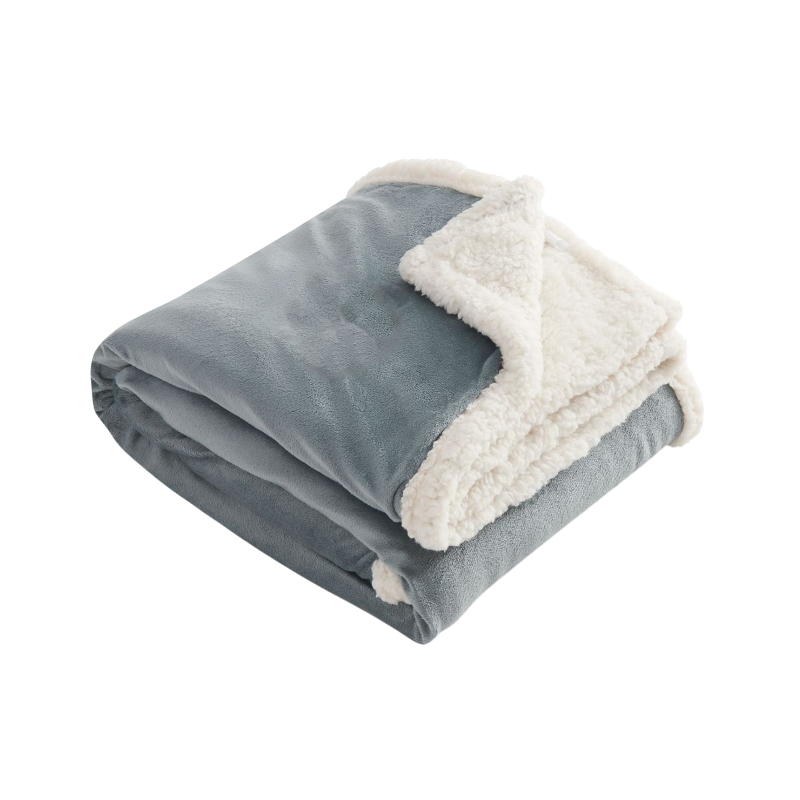 Field & Co.® Sherpa Blanket - Gray - Blankets