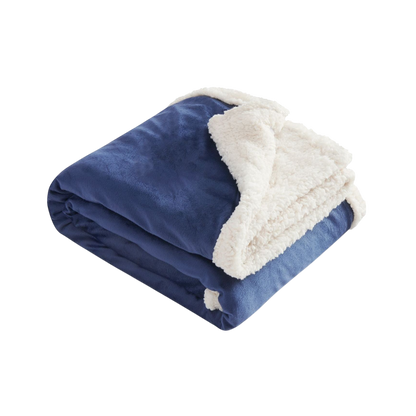 Field & Co.® Sherpa Blanket - Navy - Blankets