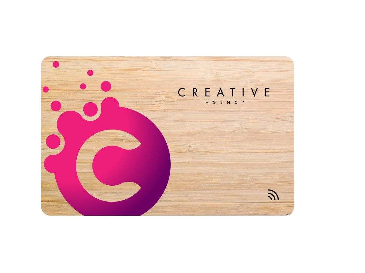 Full Color Linq Digital Business Card - Bamboo - Digital Business Cards