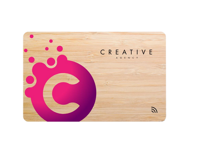 Full Color Linq Digital Business Card - Bamboo - Digital Business Cards