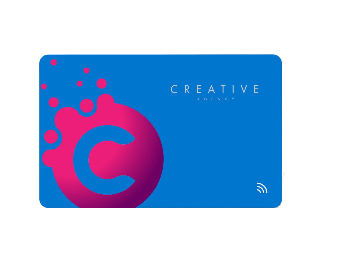 Full Color Linq Digital Business Card - Blue - Digital Business Cards