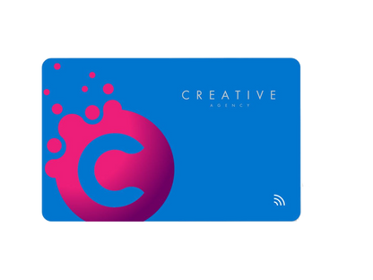 Full Color Linq Digital Business Card - Blue - Digital Business Cards