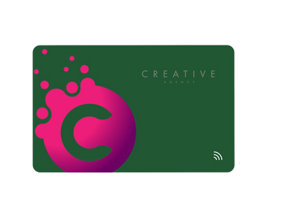 Full Color Linq Digital Business Card - Green - Digital Business Cards