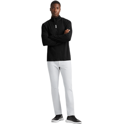 G/FORE Men's Brushed Back Tech Melange Quarter-Zip Pullover