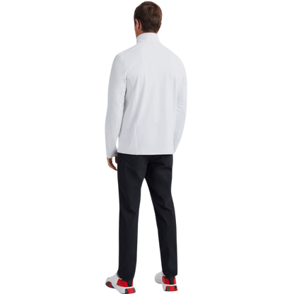 G/FORE Men's Brushed Back Tech Melange Quarter-Zip Pullover