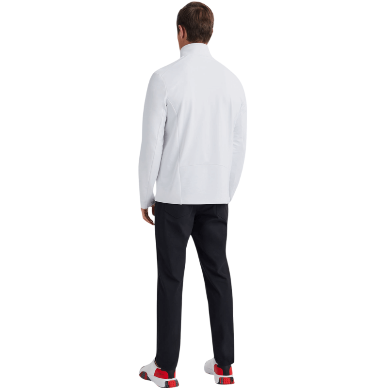 G/FORE Men's Brushed Back Tech Melange Quarter-Zip Pullover