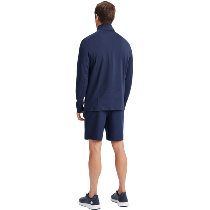 G/FORE Men's Brushed Back Tech Melange Quarter-Zip Pullover