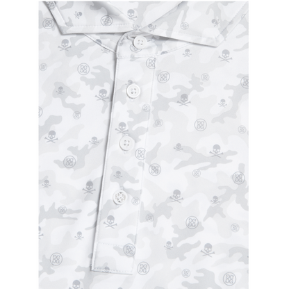 G/FORE Men's Mapped Icon Camo Tech Jersey Polo
