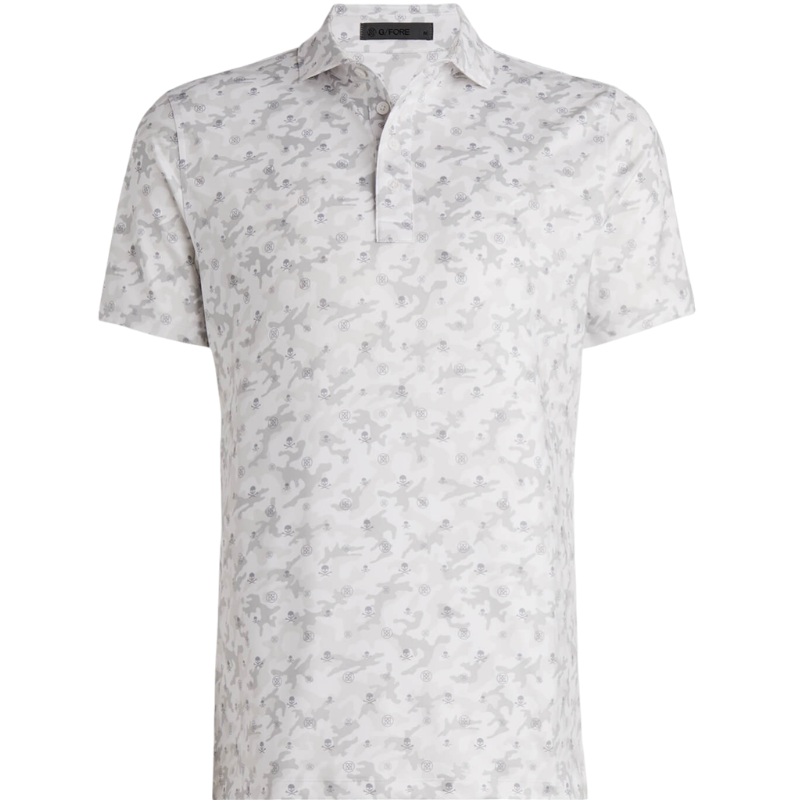 G/FORE Men's Mapped Icon Camo Tech Jersey Polo