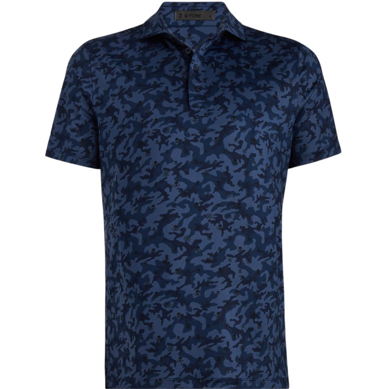 G/FORE Men's Mapped Icon Camo Tech Jersey Polo