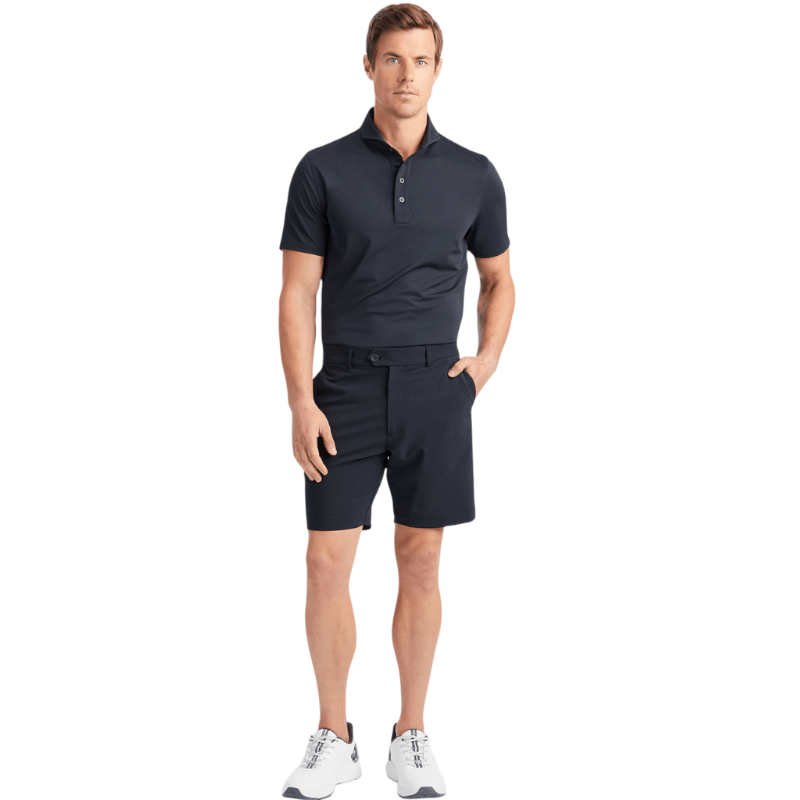 G/FORE Men's Melange Rib Gusset Tech Pique Polo