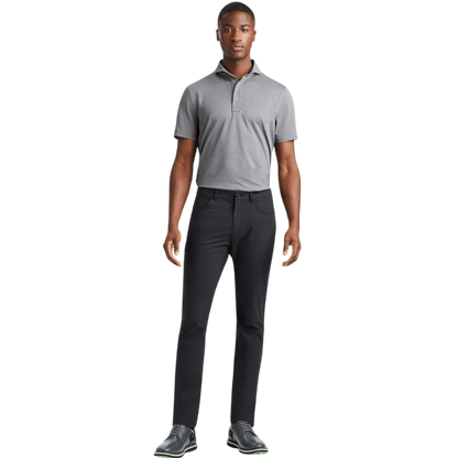 G/FORE Men's Melange Rib Gusset Tech Pique Polo