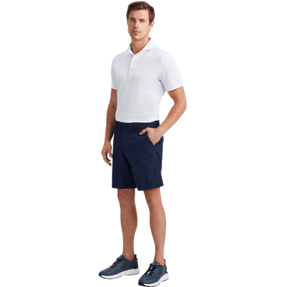 G/FORE Men's Melange Rib Gusset Tech Pique Polo