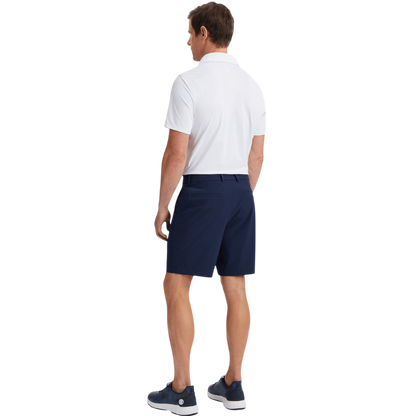 G/FORE Men's Melange Rib Gusset Tech Pique Polo