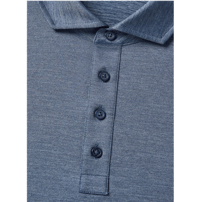 G/FORE Men's Rib Gusset Melange Ice Nylon Polo