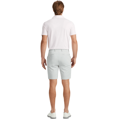 G/FORE Men's Rib Gusset Melange Ice Nylon Polo
