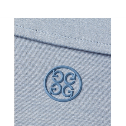 G/FORE Men's Rib Gusset Melange Ice Nylon Polo