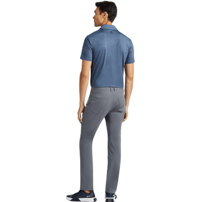 G/FORE Men's Rib Gusset Melange Ice Nylon Polo