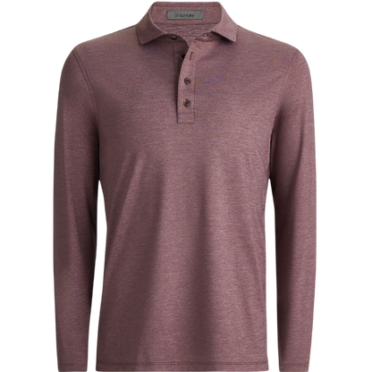 G/FORE Men's Rib Gusset Melange Ice Nylon Sun Shirt