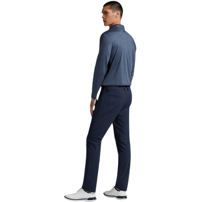 G/FORE Men's Rib Gusset Melange Ice Nylon Sun Shirt