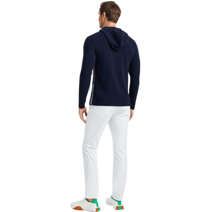 G/FORE Men's Waffle Stitch Merino Wool Hooded Sweater