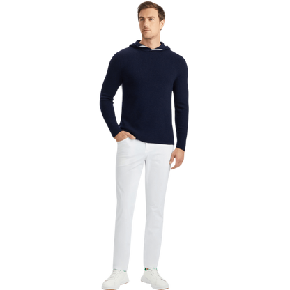 G/FORE Men's Waffle Stitch Merino Wool Hooded Sweater