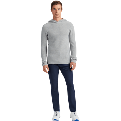 G/FORE Men's Waffle Stitch Merino Wool Hooded Sweater