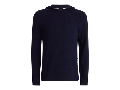 G/FORE Men’s Waffle Stitch Merino Wool Hooded Sweater - Twilight / L - Hoodies