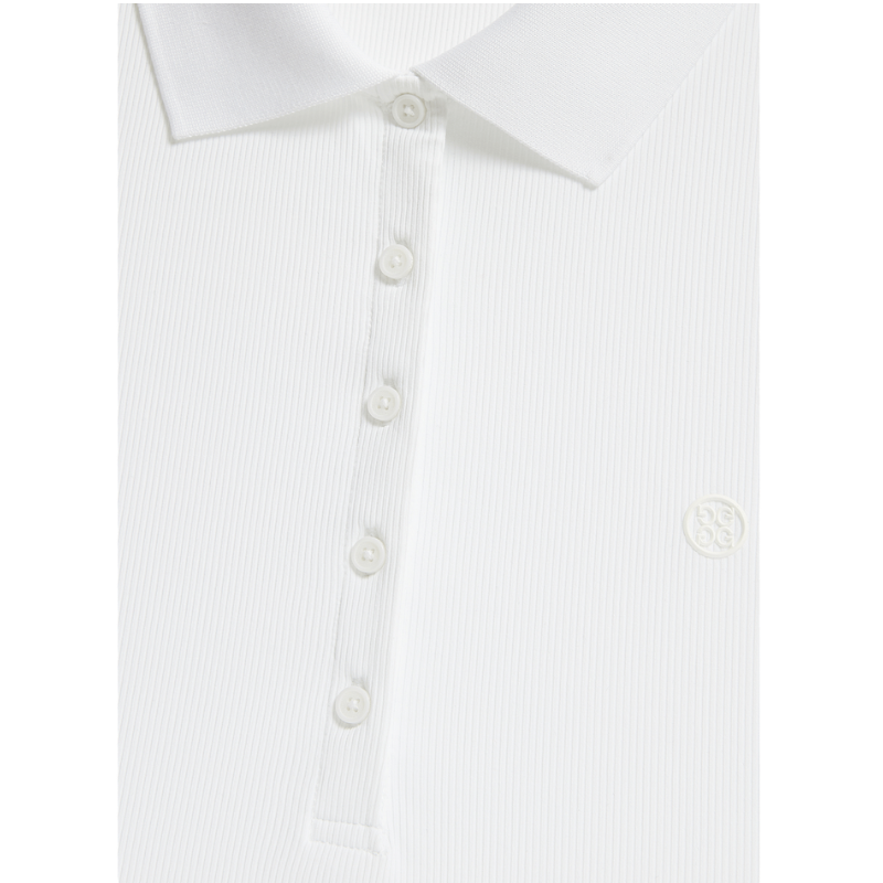G/FORE Women's Ribbed Tech Nylon Long-Sleeve Polo