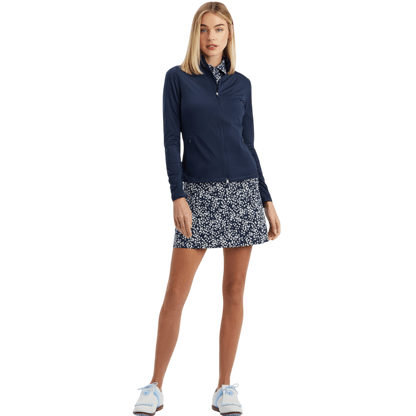G/FORE Women's Silky Tech Nylon Ruched Full-Zip Layer