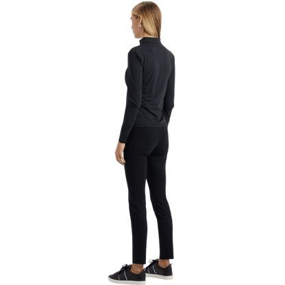 G/FORE Women's Silky Tech Nylon Ruched Full-Zip Layer