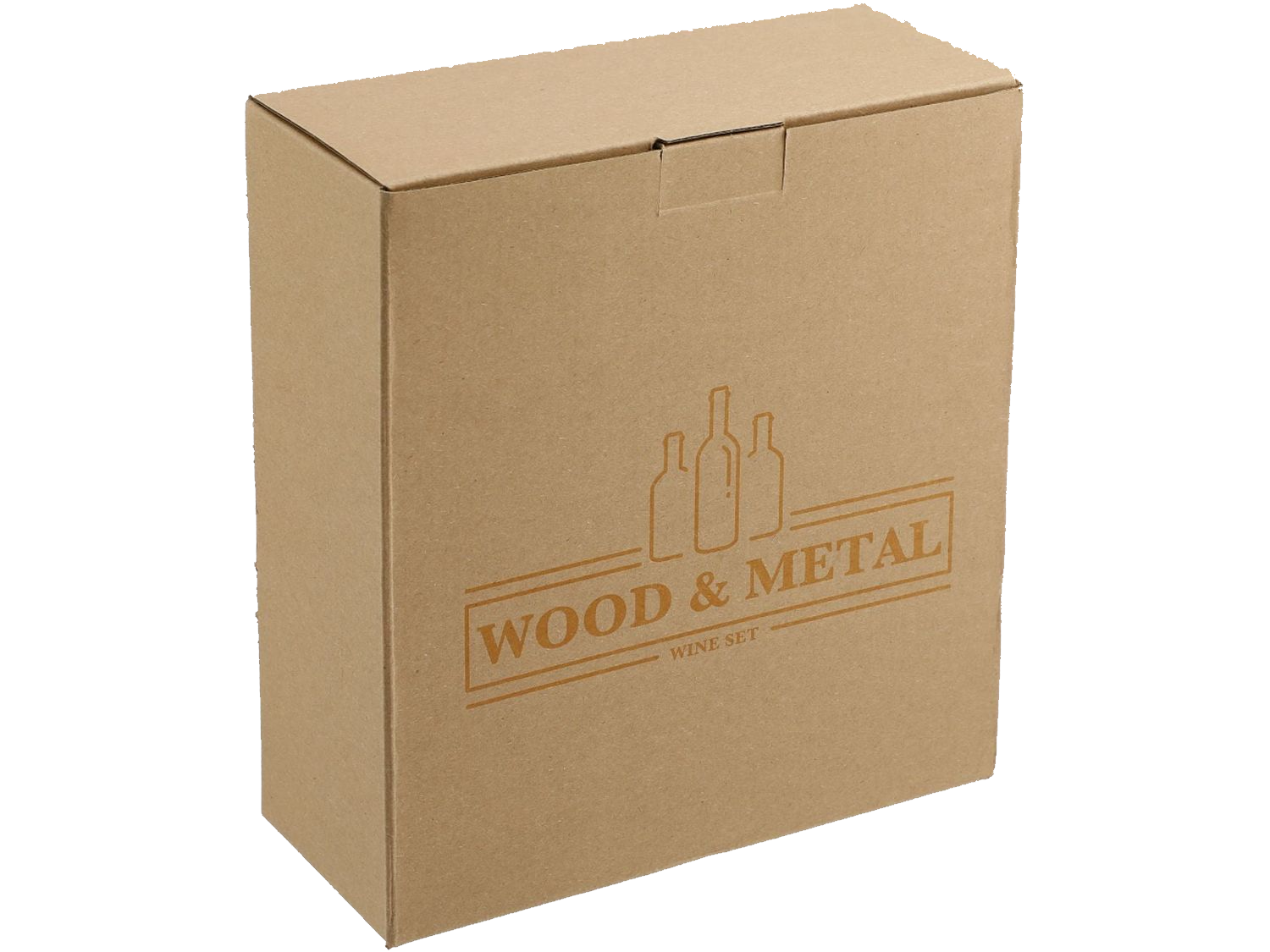 Graze Wood and Metal Wine Set - Wood - Barware