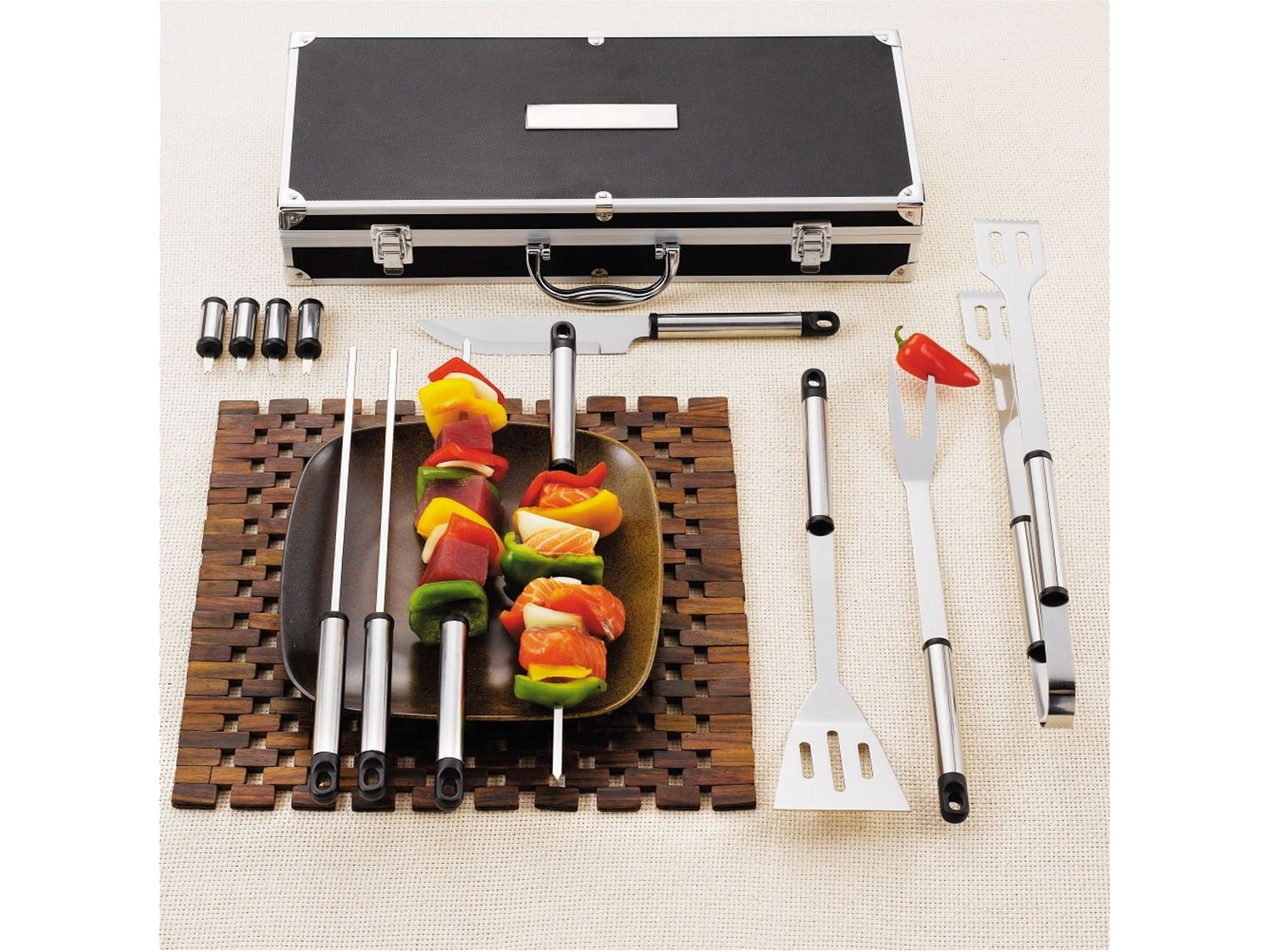 Grill Master Set - Black - Outdoor Grill Accessories