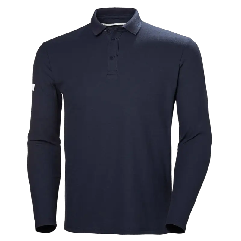 Helly Hansen Men's Crewline Long - Sleeve Polo - Polos - SwagWear