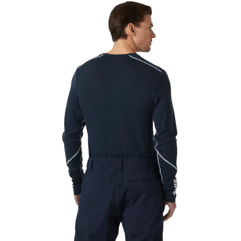 Helly Hansen Men's Lifa Merino Midweight Crew Top - Long - Sleeved T-Shirts - SwagWear