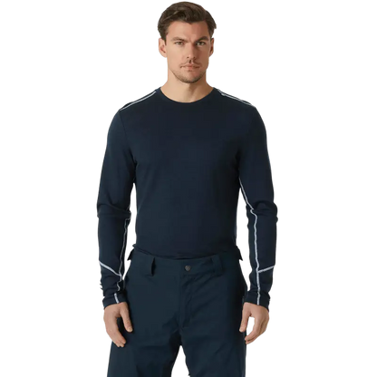 Helly Hansen Men's Lifa Merino Midweight Crew Top - Long - Sleeved T-Shirts - SwagWear