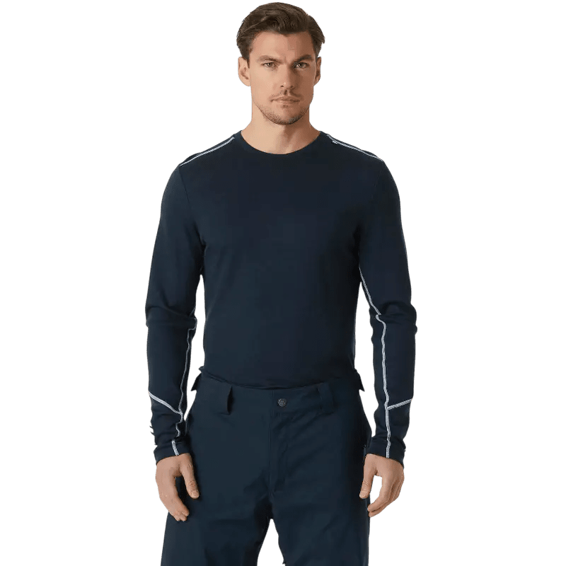 Helly Hansen Men's Lifa Merino Midweight Crew Top - Long-Sleeved T-Shirts - SwagWear