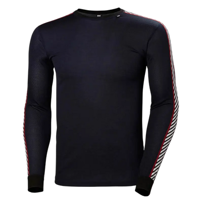 Helly Hansen Men's LIFA Stripe Crew Long - Sleeve T-Shirt - Long - Sleeved T-Shirts - SwagWear