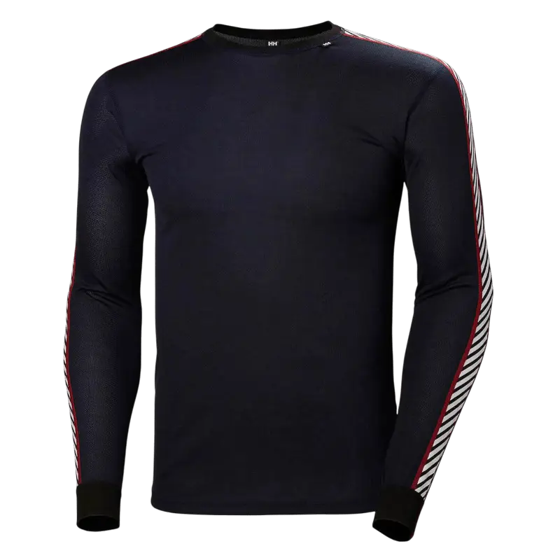 Helly Hansen Men's LIFA Stripe Crew Long - Sleeve T-Shirt - Long - Sleeved T-Shirts - SwagWear