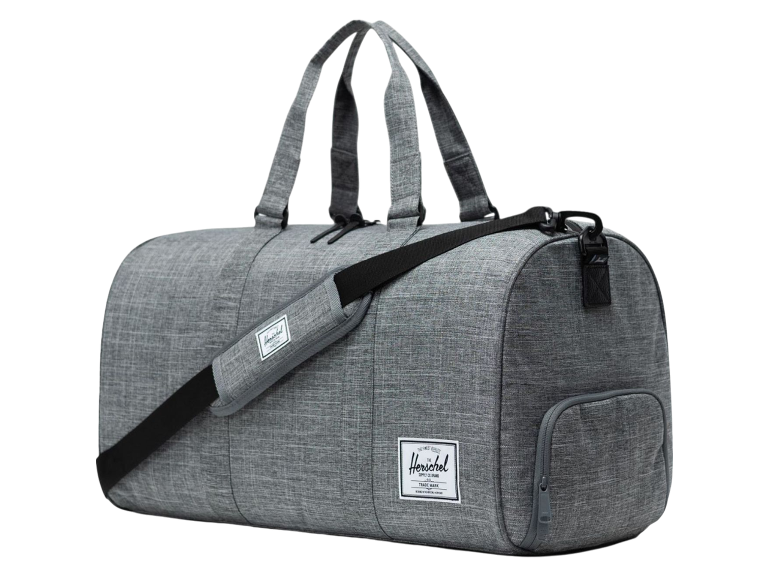 Herschel Novel 20’’ Duffle with Shoe Compartment - Raven Crosshatch - Duffel Bags